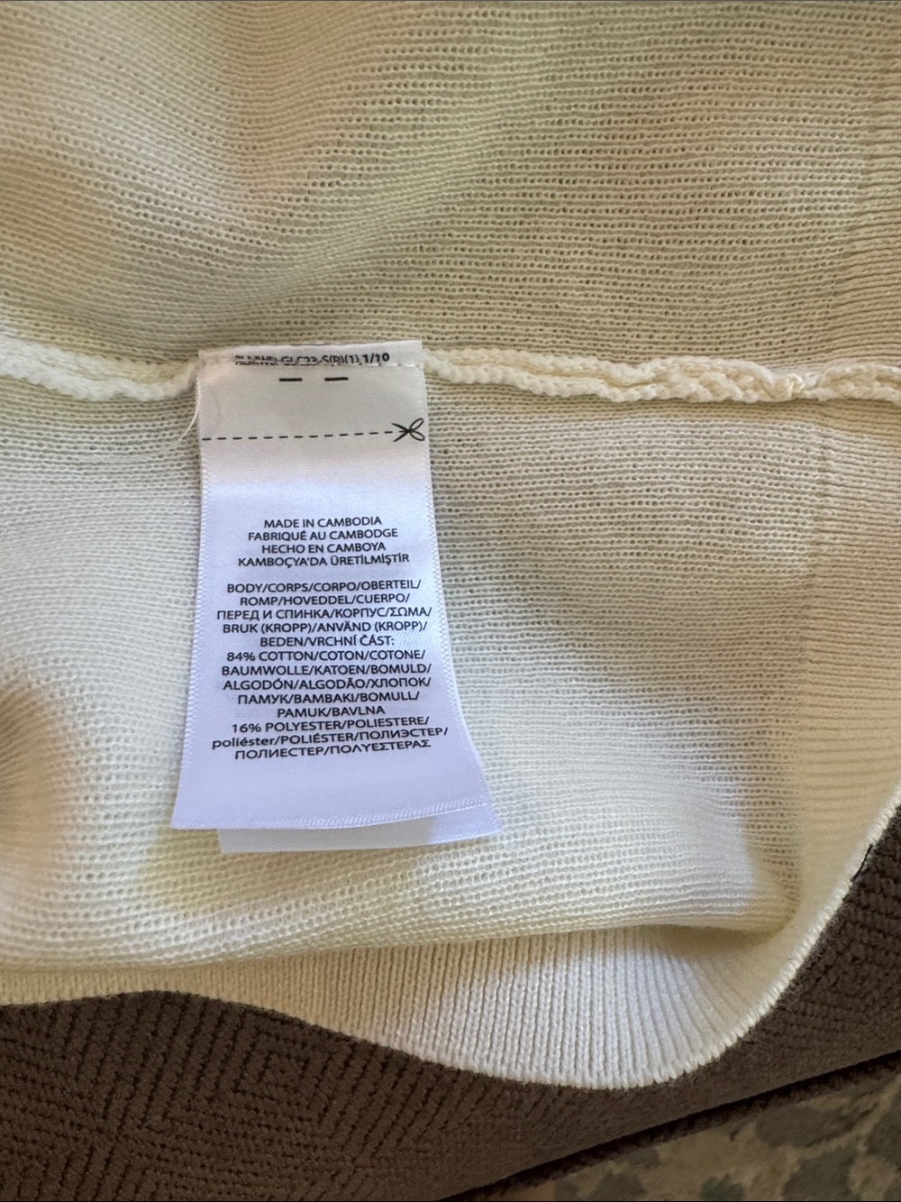 Polo by Ralph Lauren White Crew Short-Sleeve Sweater ( uni sex) - Picture 6 of 6